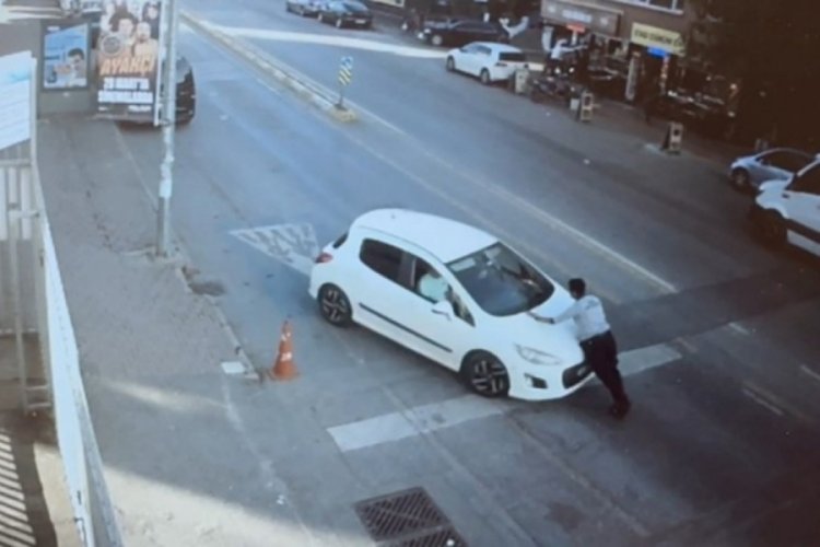 Ülker Stadyumu'nun önünde güvenlik görevlisini sürüklediler!