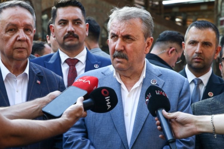 BBP Genel Başkanı Destici, Bursa'da esnaf ziyaretinde konuştu