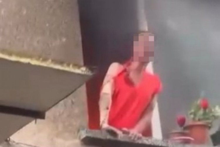Bursa'da alevlerin arasında kaldı! Görüntüler yürekleri sızlattı