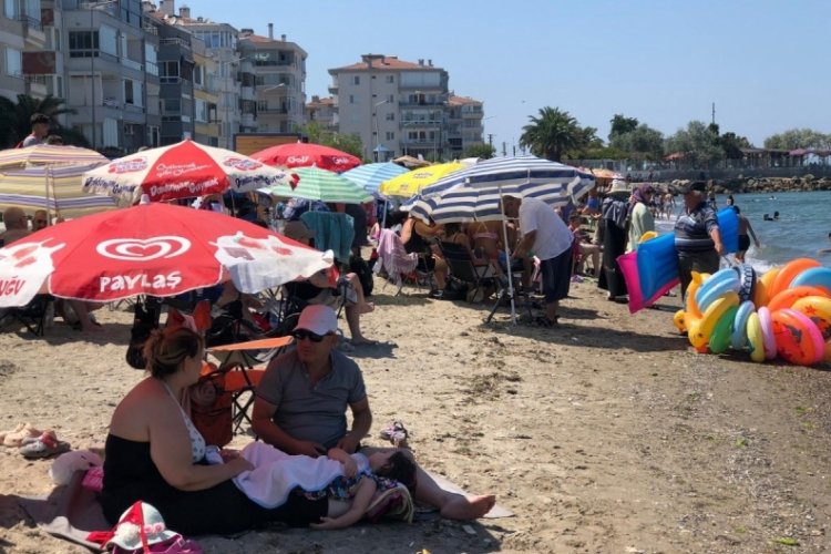 Bursa'da sıcaklık zirveye ulaştı! Herkes soluğu orada aldı