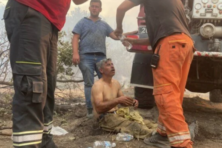 "Yanıyorum, su verin" diye feryat eden orman işçisi yoğun bakımda