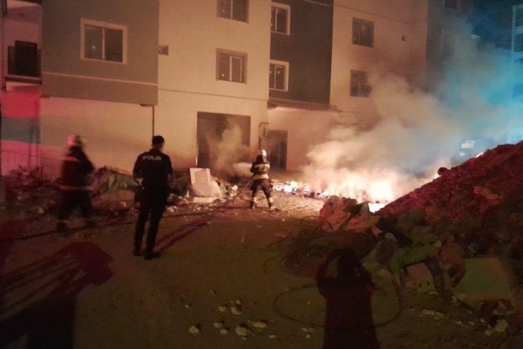 Palet yangını korkuttu