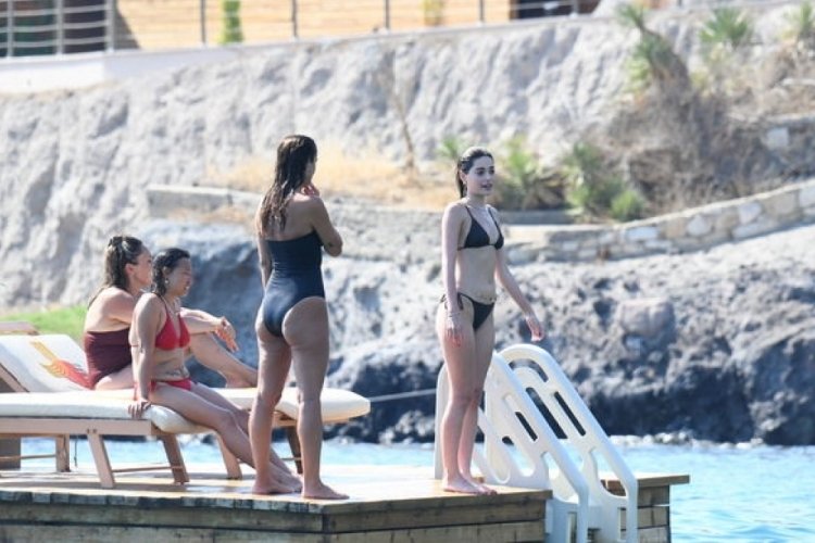 Simay Barlas, Bodrum'da tatil yapıyor