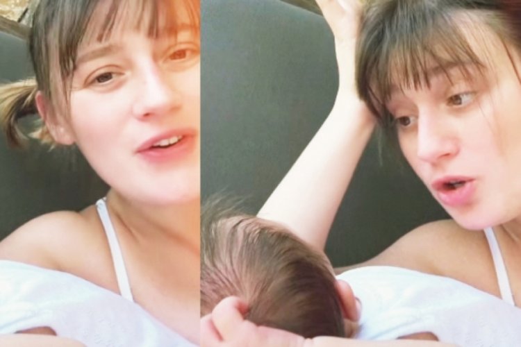  Gizem Karaca, uykusuz geceyi böyle paylaştı 