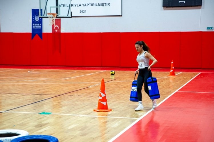 Zabıta olmak için parkurda ter döktüler