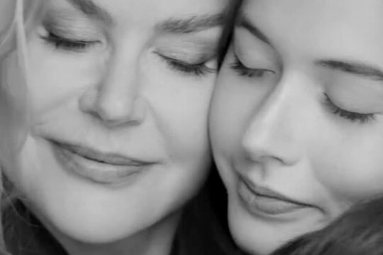 Nicole Kidman 14 yaşındaki kızıyla kamera karşısında