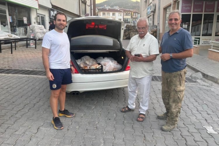 BUSADER'in yardım eli yangın bölgesine ulaştı
