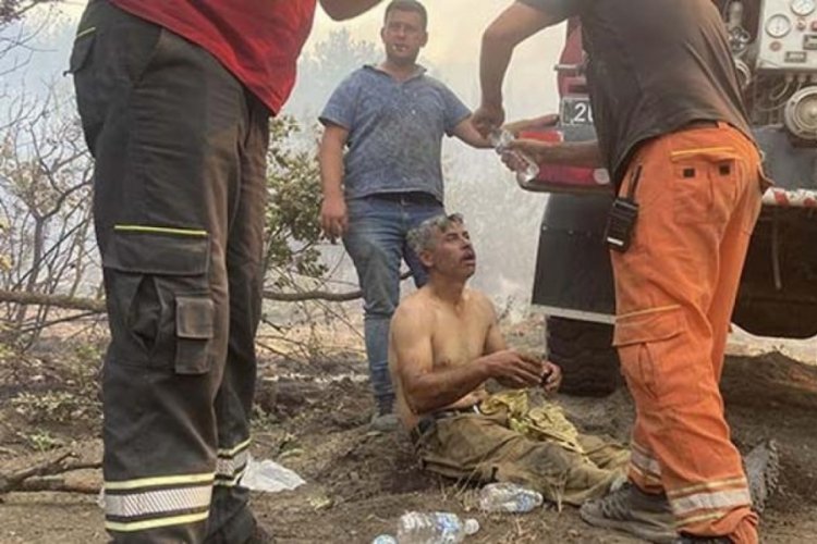 'Yanıyorum, su verin' feryatlarıyla yürekleri dağlamıştı! Orman işçisinin son hali paylaşıldı