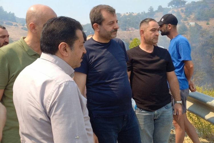 MHP Bursa vekili Zırhlıoğlu yangın bölgesinde!