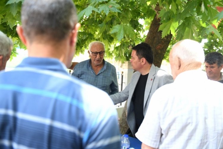 Başkan Erkan Aydın yangın bölgesinde