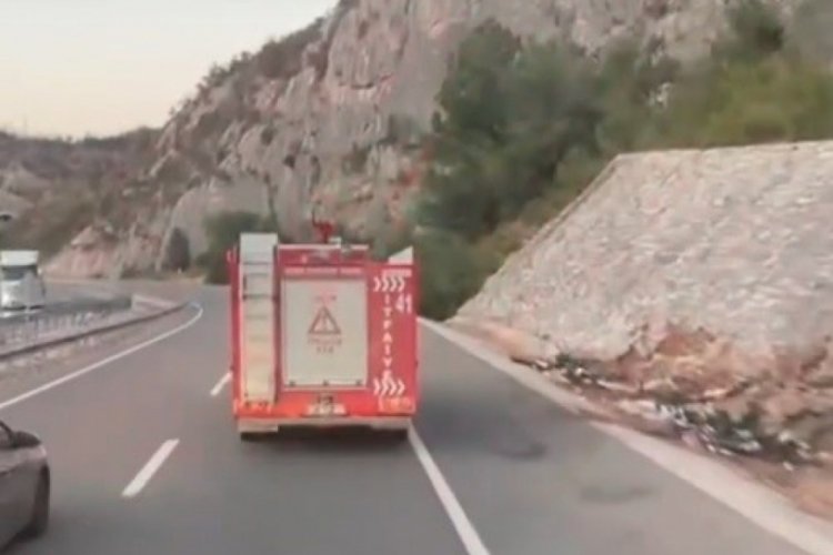 Bursa'daki yangına müdahale için o ilden yeni destek