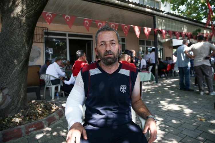 Bursa'da yangında yaralanan köylü o anları anlattı