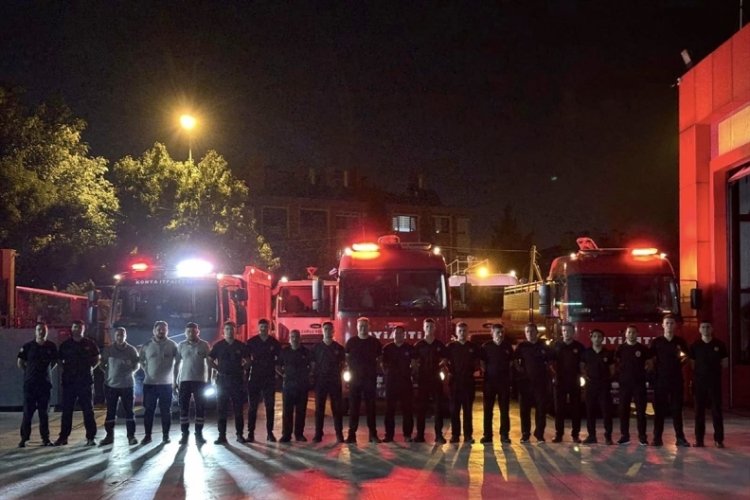 Bursa yangınlarına Konya'dan destek!