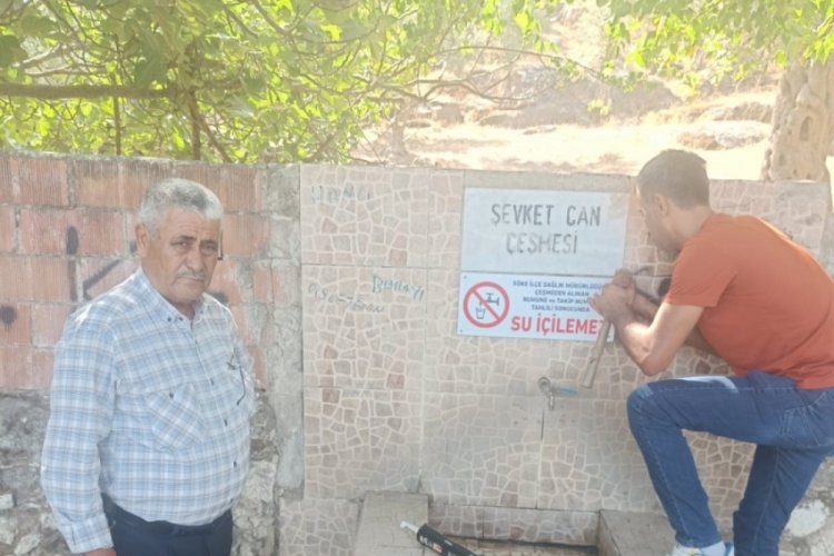 Bazı halk çeşmelerine "Su içilemez" uyarısı