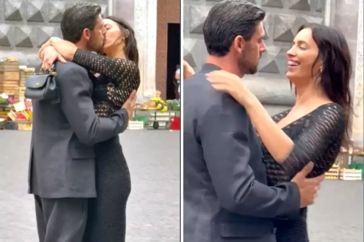  Irina Shayk ve Michele Morrone Napoli'de öpüştü  