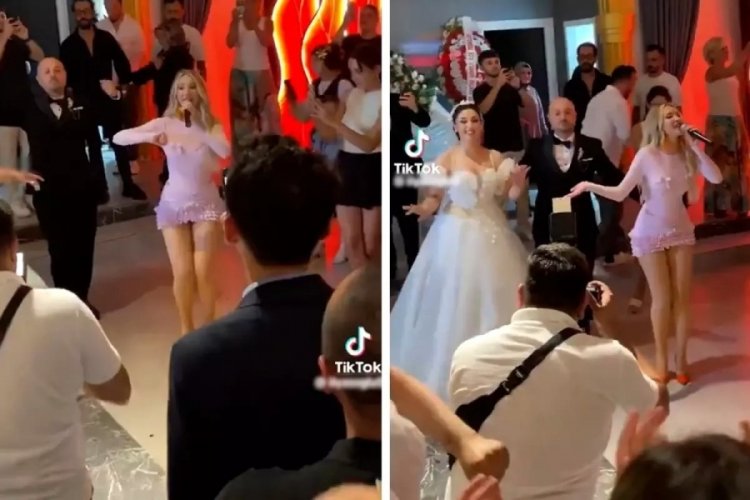Dünyaca ünlü şarkıcı Otilia, Giresun'daki bir düğünde sahne aldı