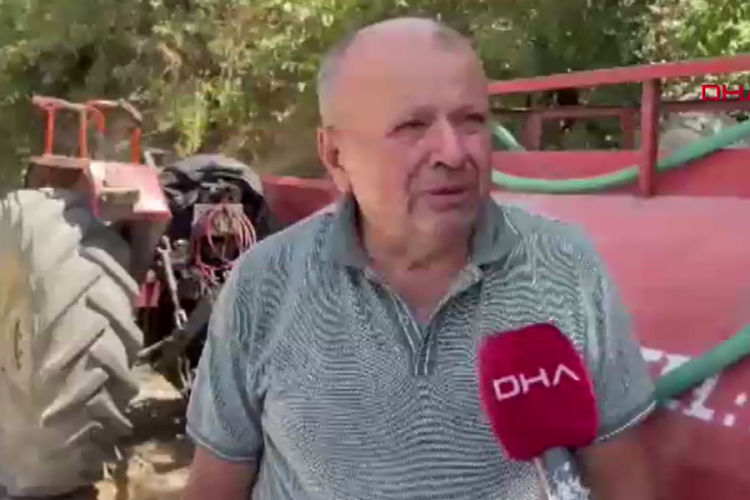 Bursa'da patlak lastik bile onu durduramamıştı! Kahraman çiftçi konuştu...