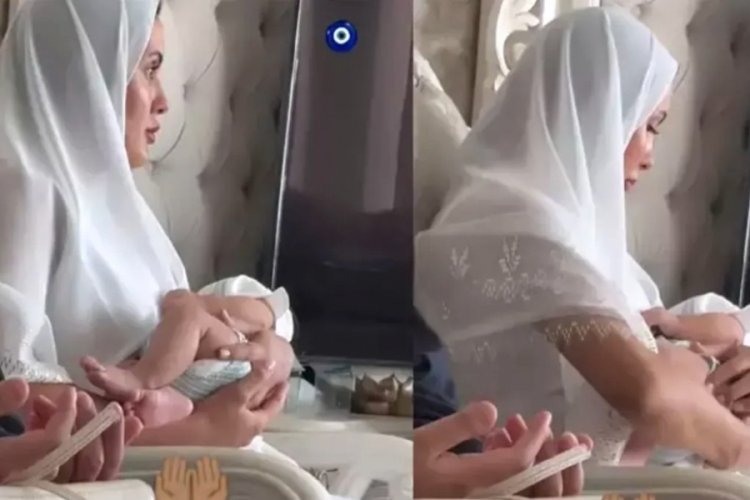 Taze anne Sahra Işık bebeği için mevlit okuttu!