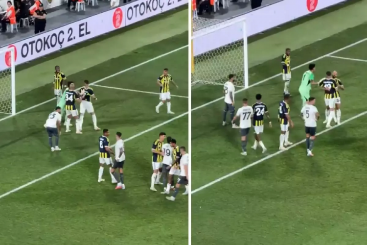 Fenerbahçe'nin yıldızları maç içinde birbirine girdi