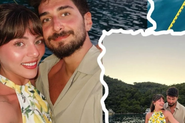  Oyuncu Sıla Türkoğlu sevgilisine poz verdi! 