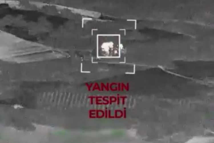 Orman yangınına sebep olan 3 kişi İHA sayesinde yakalandı