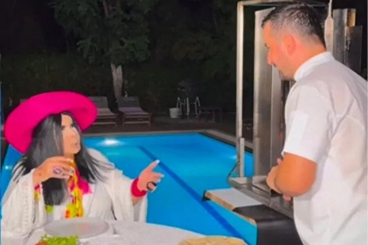 Verdiği borcun peşine düşen diva, villasına Ankara'dan dönerci getirtti