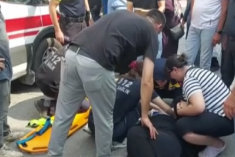 Yayaya çarpıp kaçtı, kadın sürücü peşine düştü