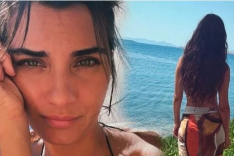 Tuba Büyüküstün'den Ayvalık pozları