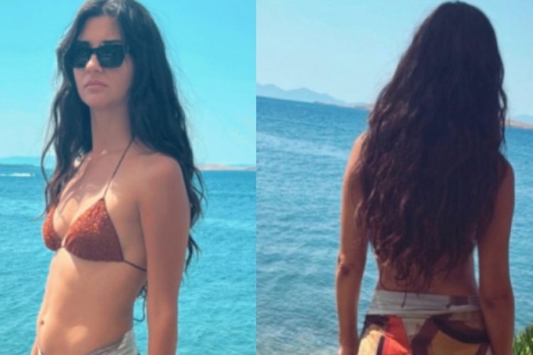 Tuba Büyüküstün'den bikinili poz