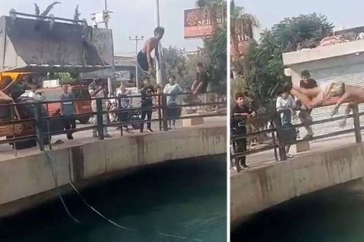 Çocukların tehlikeli eğlencesi! Yürekler ağza geldi