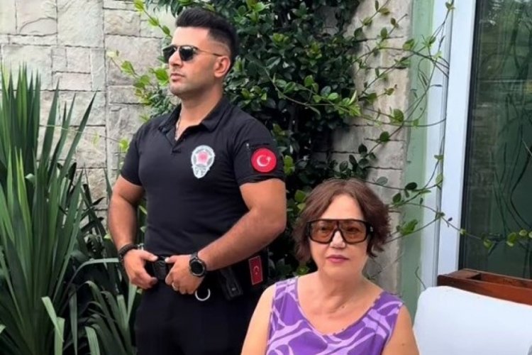 Nazan Öncel Yakışıklı Güvenlik ile video çekti