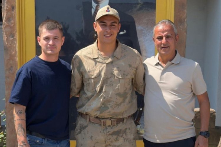 İsmail Kartal'ın oğlu Emre Kartal, askere gitti