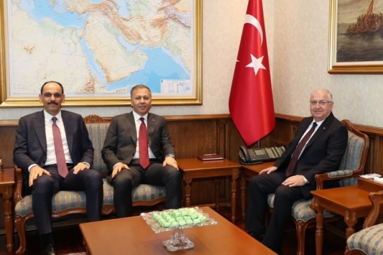 Güler, Yerlikaya ve Kalın bir araya geldi 