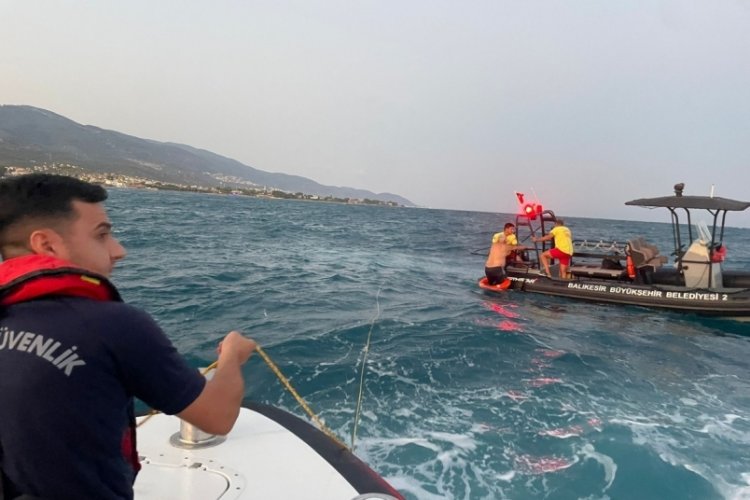 Denizde kaybolan kişi 5 saat sonra sağ bulundu