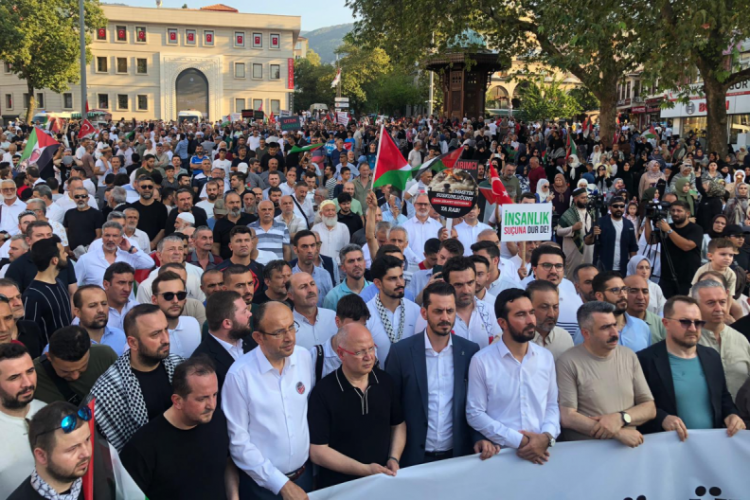 Bursa'dan Gazze'ye destek: Zulme sessiz kalmayın 