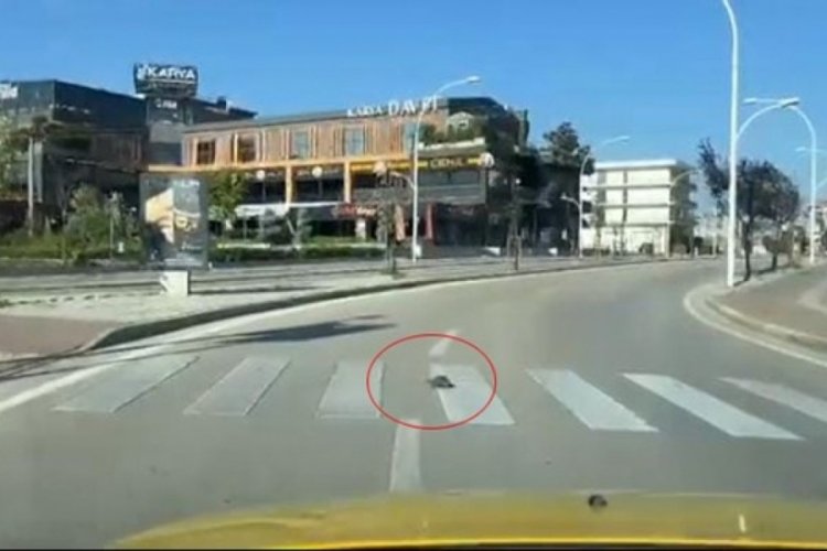 Bursa'nın en işlek caddelerinde birinde şoke eden görüntü!
