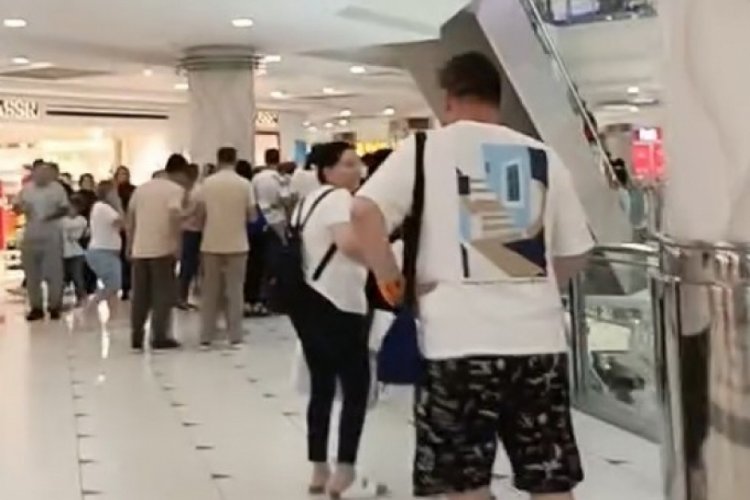 Balıkesir'deki deprem Bursa'yı fena vurdu! AVM'lerden korkutan görüntüler geldi...