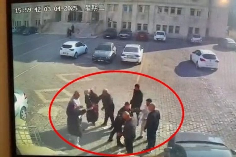 Uzlaşma görüşmesi sonrası tekmeli kavga