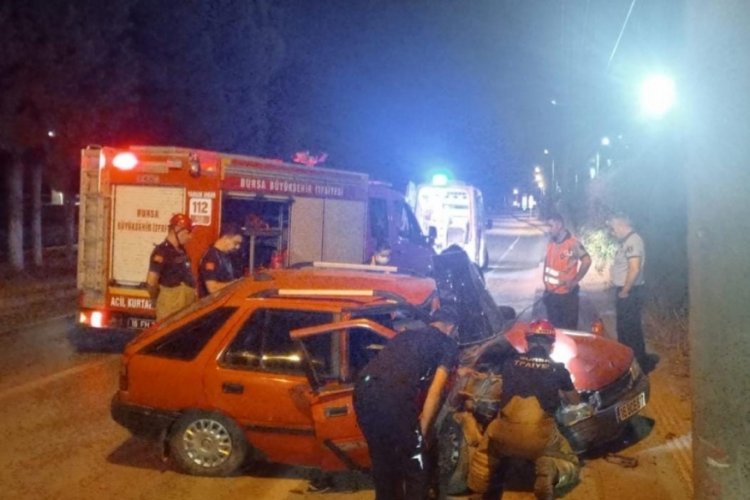 Bursa'da gece yarısı feci kaza!