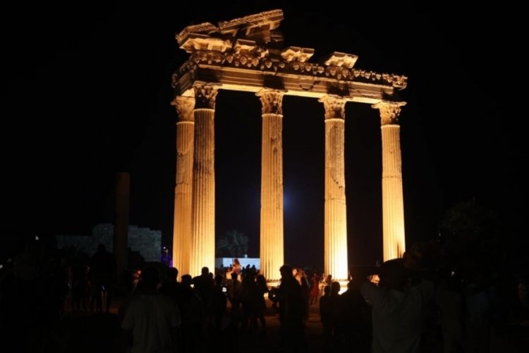 Gece müzeciliği Antalya'daki antik kentleri daha da canlandırdı