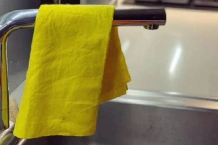 Duyan mutfaktaki bezi hemen çöpe atıyor
