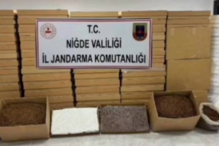 Niğde'de 50 milyon liralık kaçak sigara operasyonu