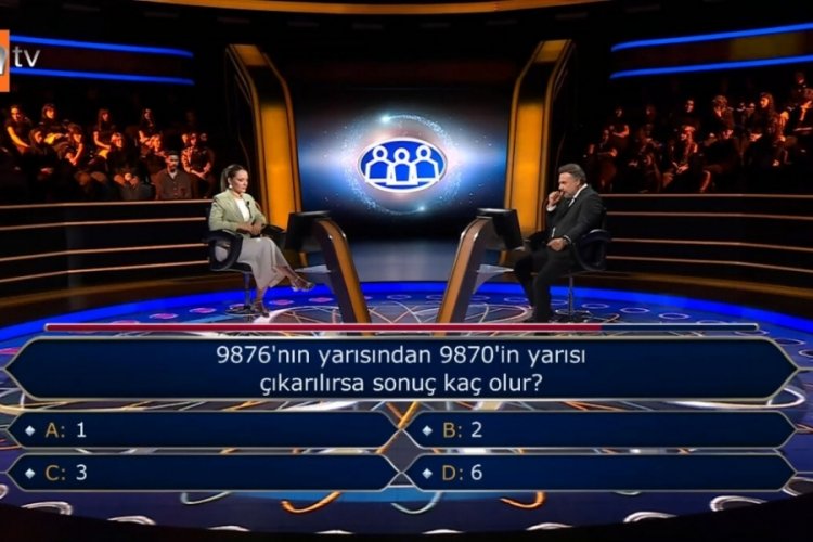 Kim Milyoner Olmak İster'de maliye öğrencisinin takıldığı matematik sorusu gündem oldu! Seyirci ipten aldı