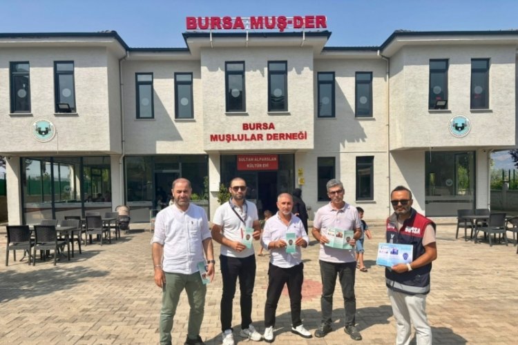 Bursa'da emniyet güçleri, dolandırıcılığa karşı dernekleri bilgilendirdi 