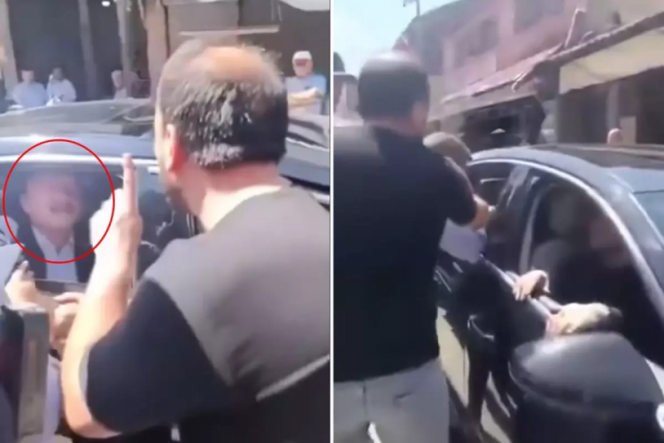 Bahçeli'nin memleketinde Yavuz Ağıralioğlu'nun aracının önünü kestiler