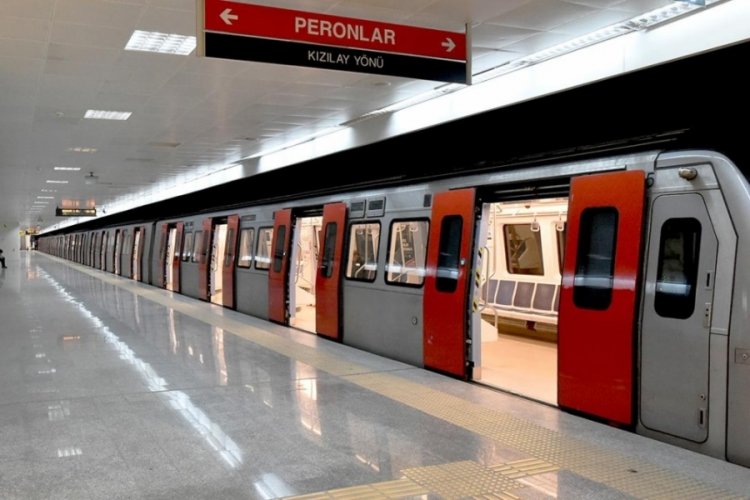 Ankara'da bazı metro istasyonları geçici olarak hizmete kapatıldı