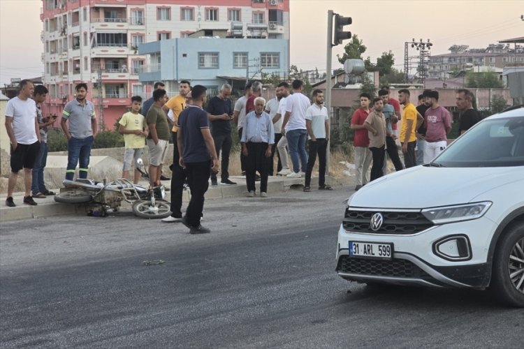Ciple çarpışan motosiklet sürücüsü hayatını kaybetti...
