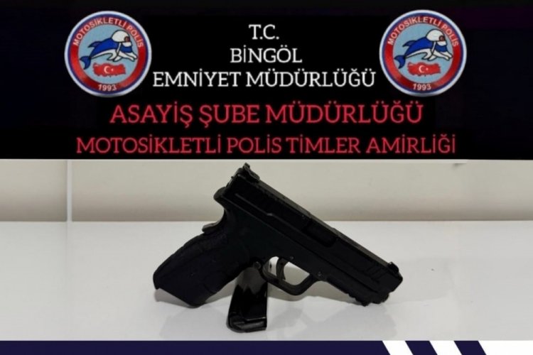 Bingöl'de ruhsatsız tabanca ele geçirildi