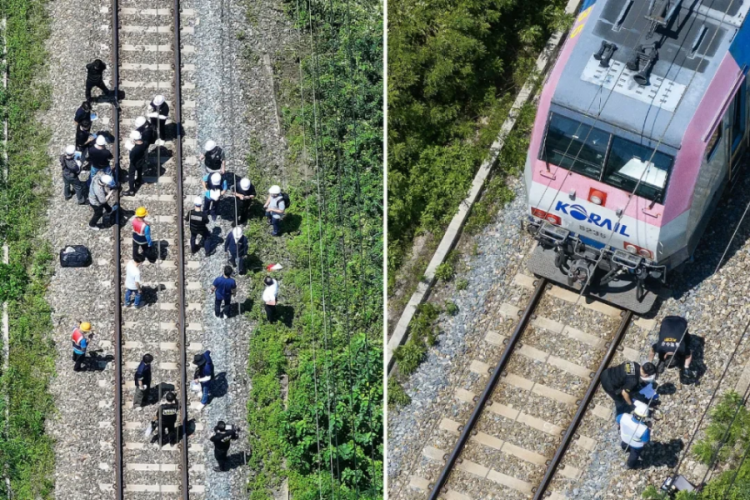 Güney Kore'de yolcu treni, işçilere çarptı! Ölü ve yaralılar var