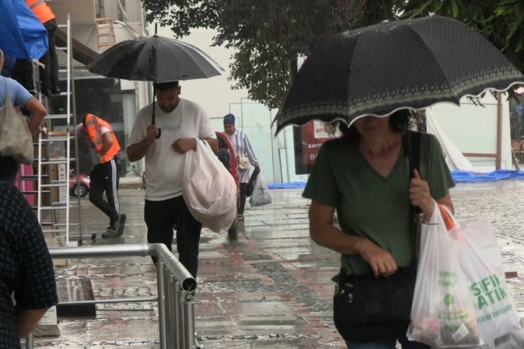 Edirne'de kuraklığın ardından sağanak yağış etkili oldu